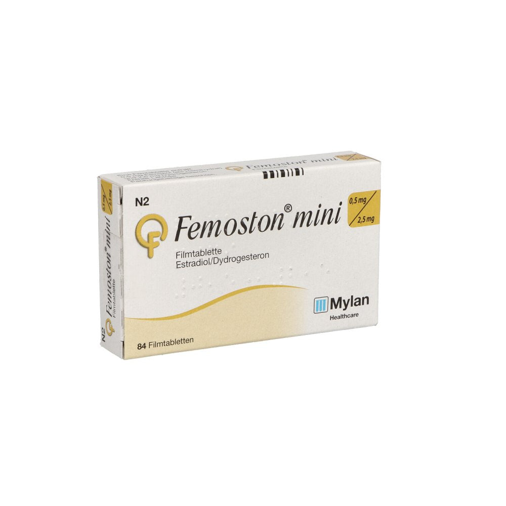 Das Produktfoto zeigt Femoston Mini 0,5 Mg/2,5 Mg Filmtabletten (84 stk) PZN 06901767