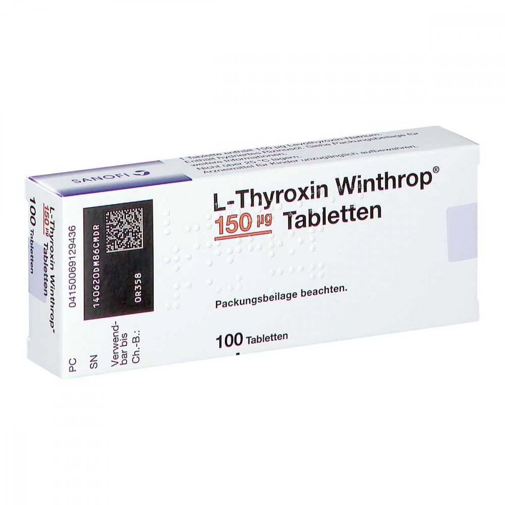 L-Thyroxin Winthrop 150 Μg Tabletten (100 stk)