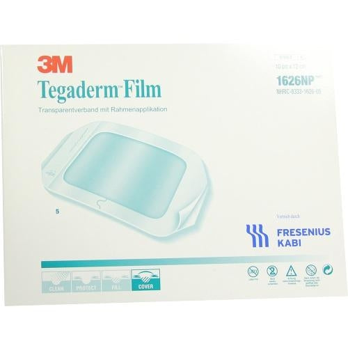 Das Produktfoto zeigt Tegaderm Film 10x12 Cm 1626np (5 stk) PZN 06917030
