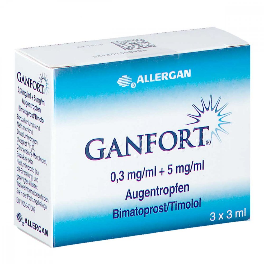 Ganfort 0,3 Mg/Ml + 5 Mg/Ml Augentropfen (3X3 ml)