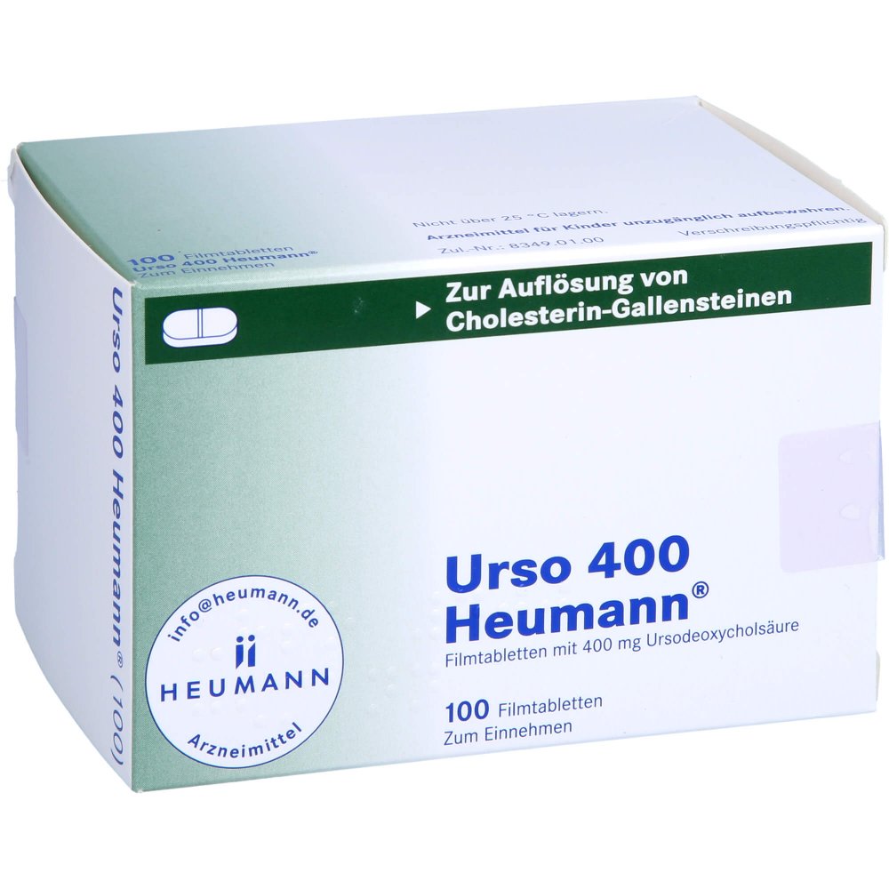 Das Produktfoto zeigt Urso 400 Heumann Filmtabletten (100 stk) PZN 06963248
