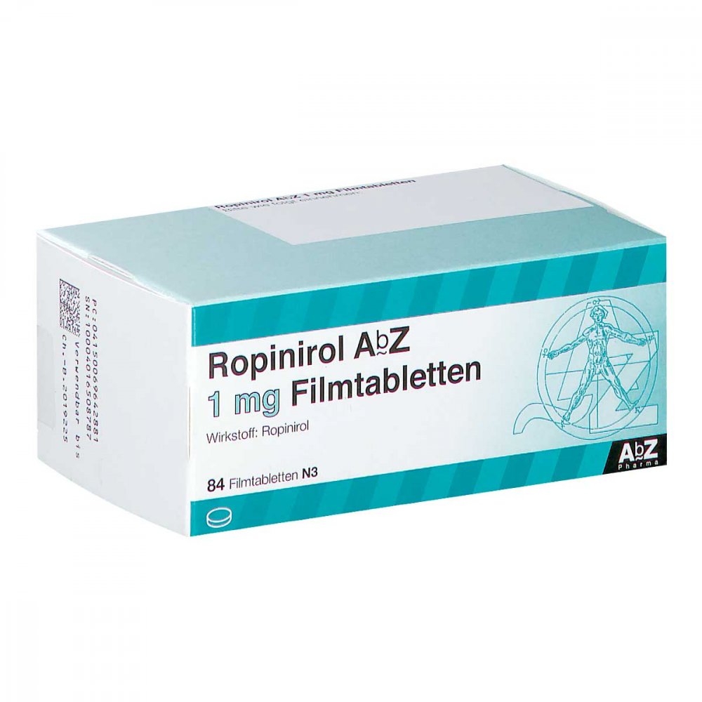 Ropinirol Abz 1 Mg Filmtabletten (84 stk)