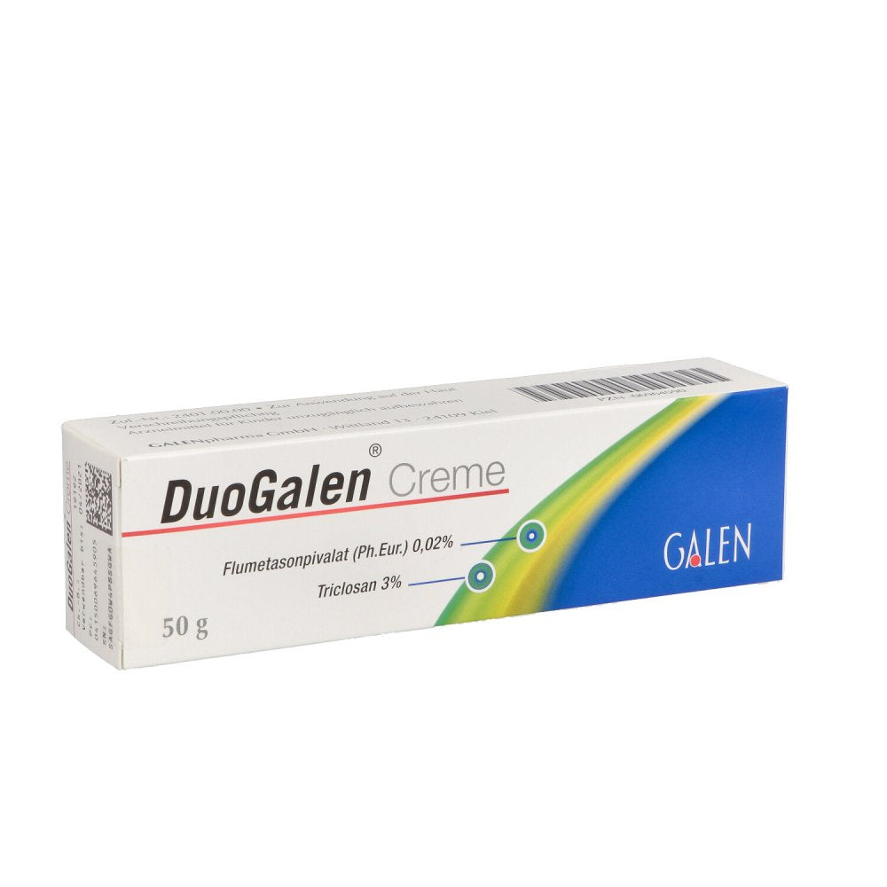 Das Produktfoto zeigt Duogalen Creme (50 g) PZN 06964590
