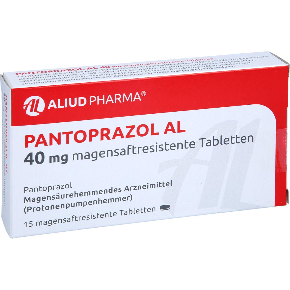 Pantoprazol Al 40 Mg Magensaftresistente Tabletten (15 stk)