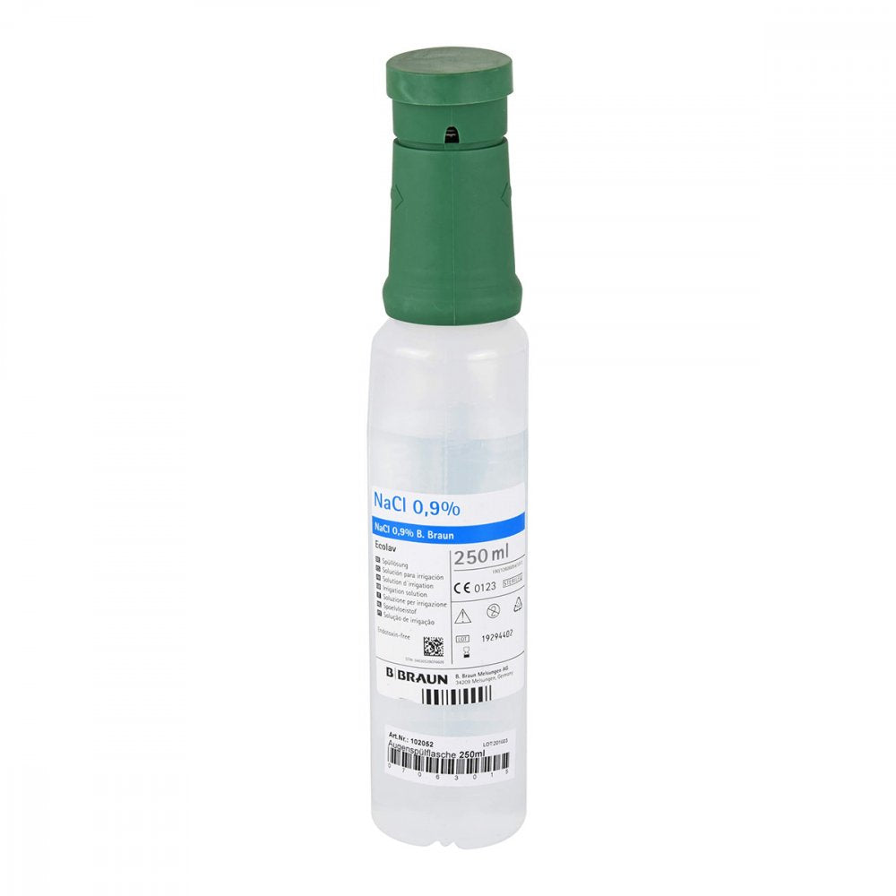 Das Produktfoto zeigt Augenspülflasche Ecolav Z.Einmalgebrauch Ste.250ml (250 ml) PZN 07063015