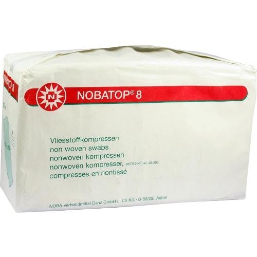Das Produktfoto zeigt Nobatop 8 Kompressen 10x20 Cm Unsteril (100 stk) PZN 07099237