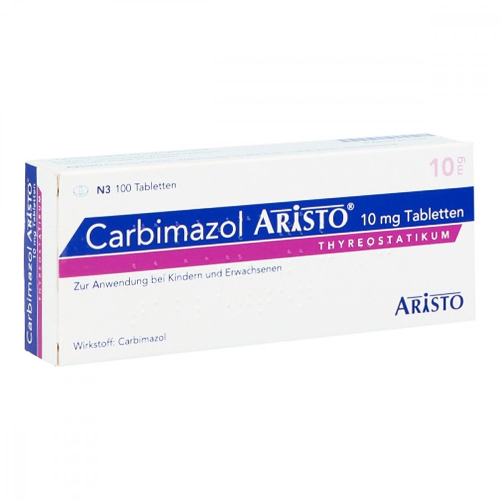 Carbimazol Aristo 10 Mg Tabletten (100 stk)