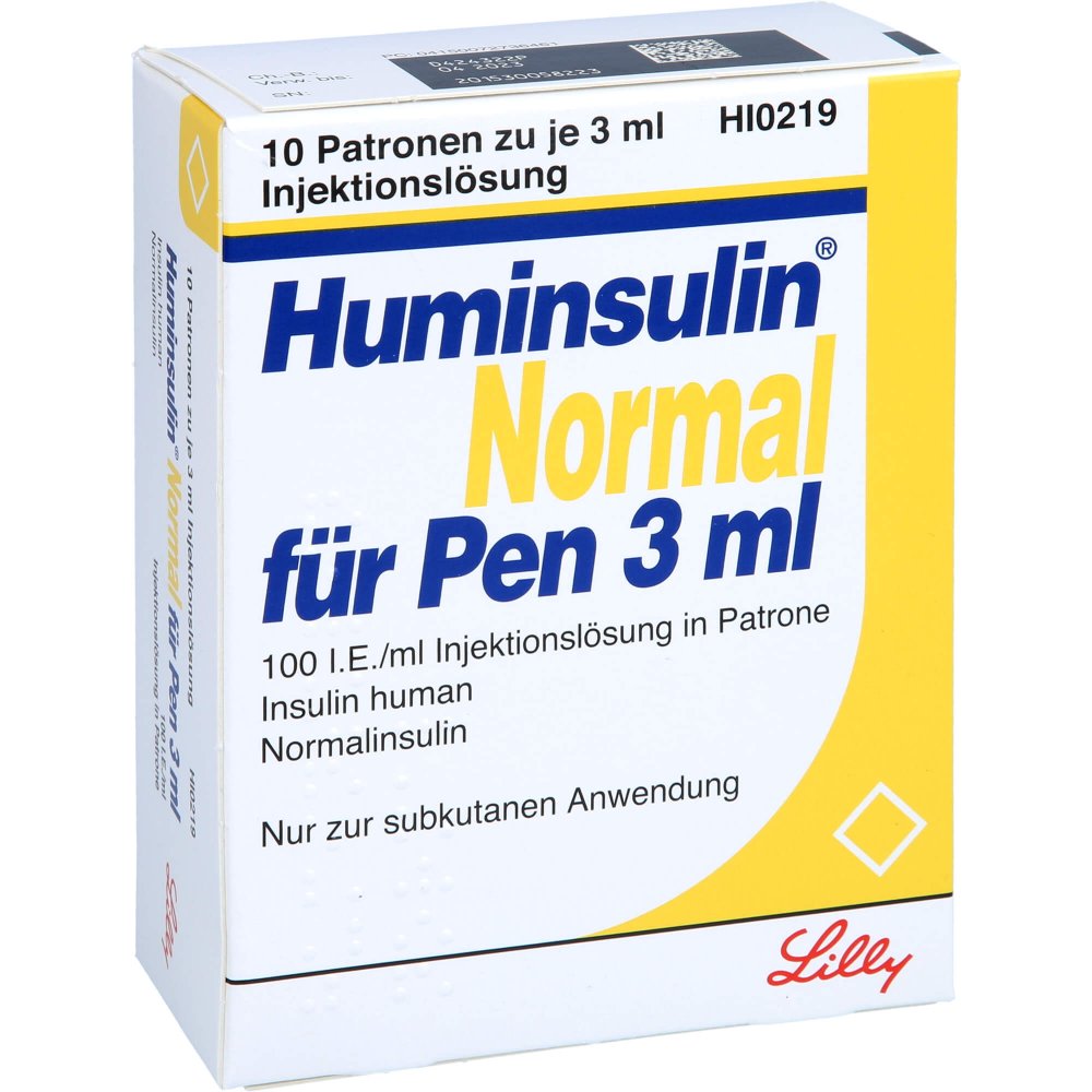 Huminsulin Normal F.Pen Injektionslösung (10X3 ml)