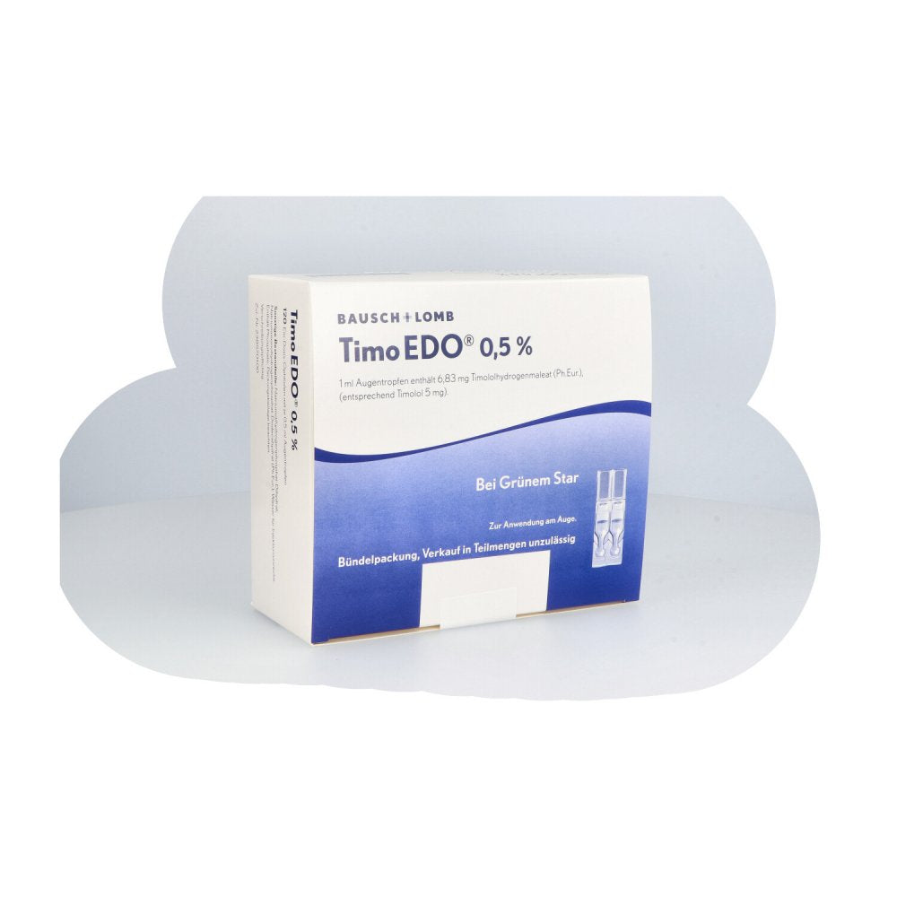 Das Produktfoto zeigt Timo Edo 0,5% Augentropfen (120X0.5 ml) PZN 07315221