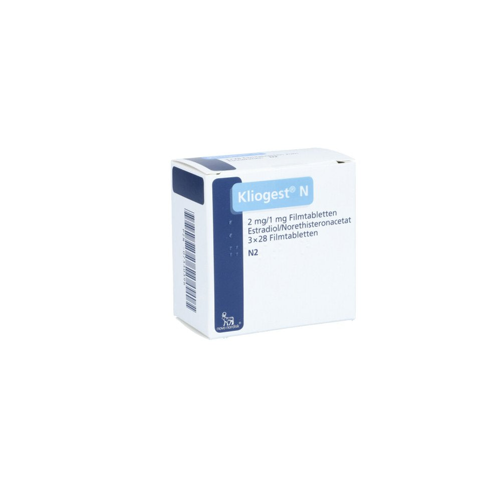 Das Produktfoto zeigt Kliogest N Filmtabletten (3X28 stk) PZN 07330396