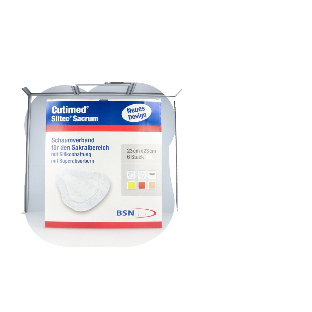 Cutimed Siltec Sacrum 23x23 Cm Kompressen (6 stk)