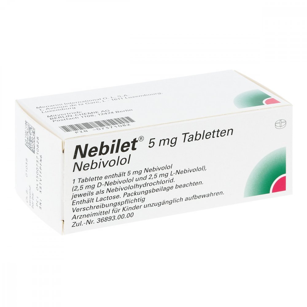 Nebilet 5 Mg Tabletten (100 stk)