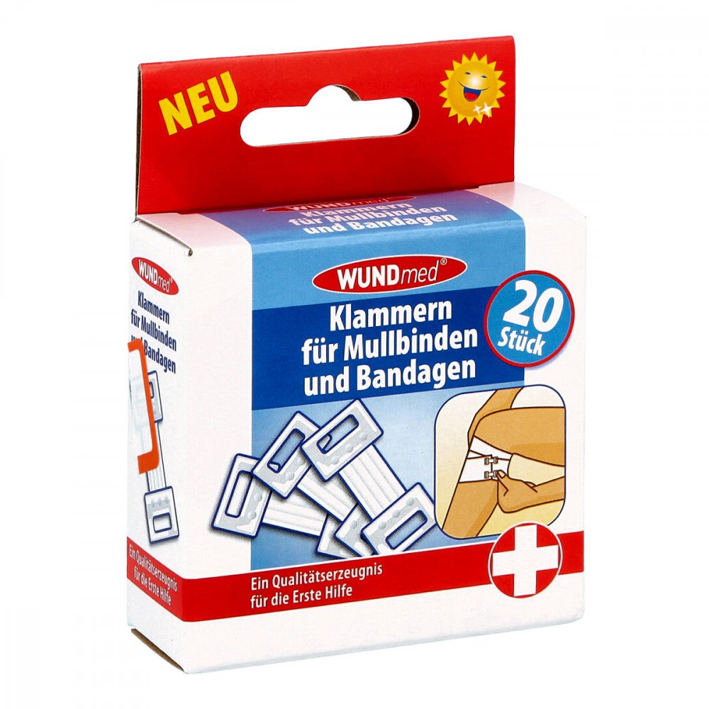 Klammern F.Mulbinden+Bandagen (20 stk)
