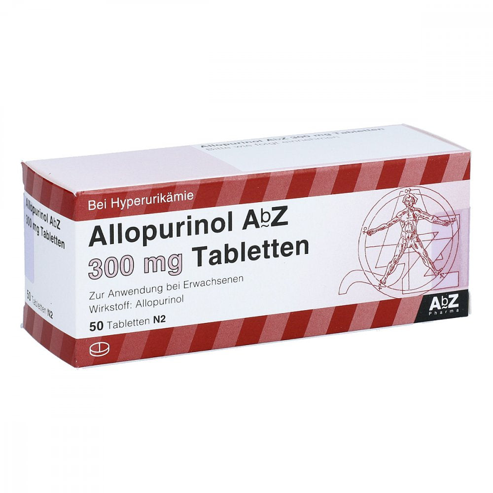 Das Produktfoto zeigt Allopurinol Abz 300 Mg Tabletten (50 stk) PZN 07403971