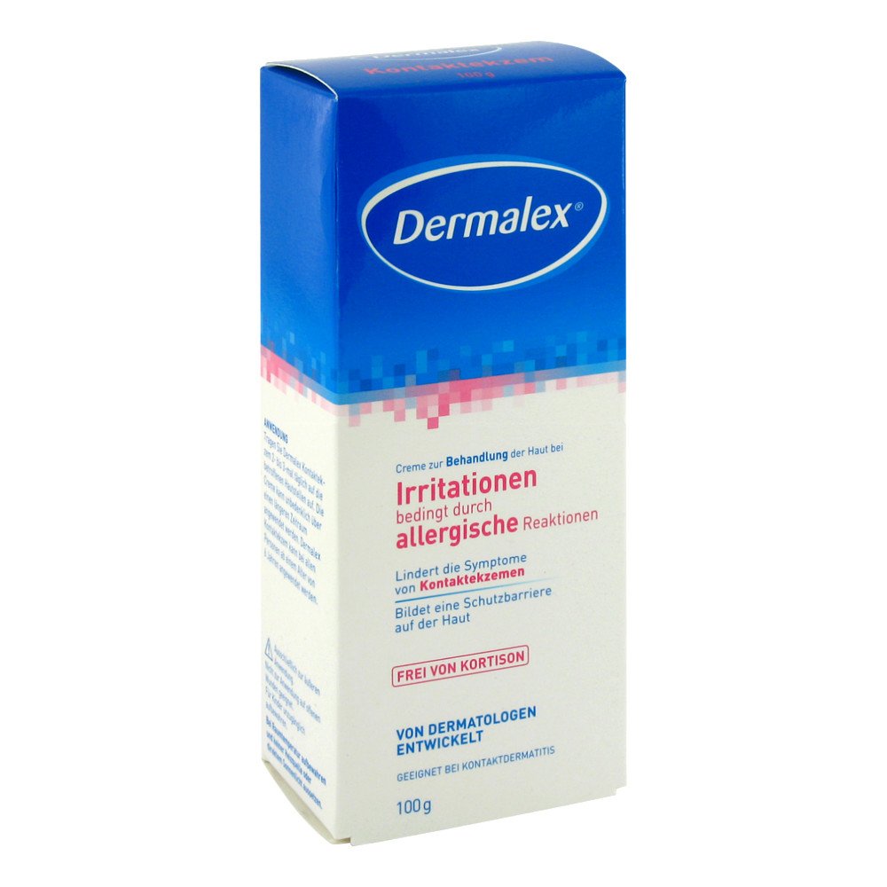 Das Produktfoto zeigt Dermalex Kontaktekzem Creme (100 g) PZN 07411835
