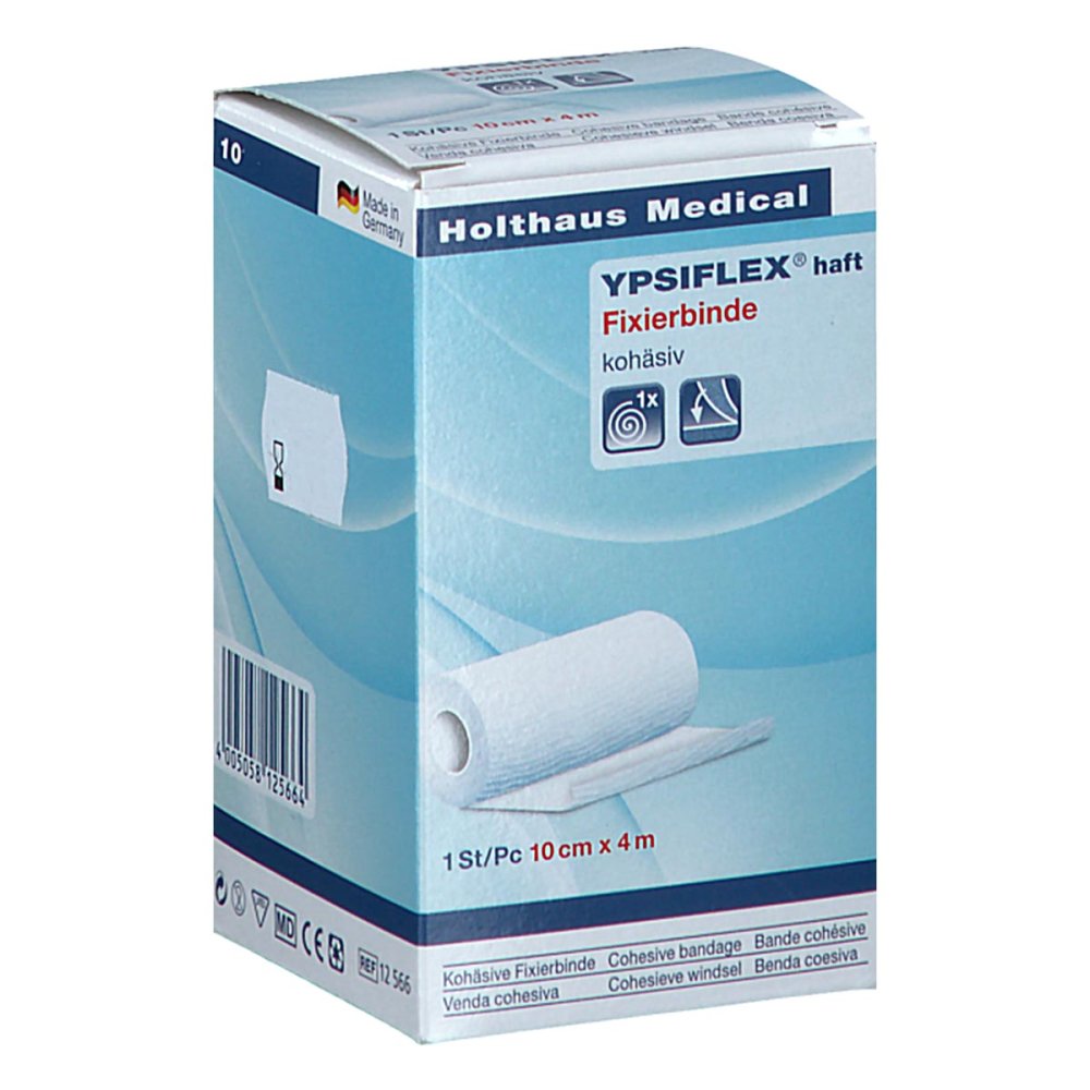 Das Produktfoto zeigt Fixierbinde Ypsiflex Haft 10 Cmx4 M (1 stk) PZN 07439791