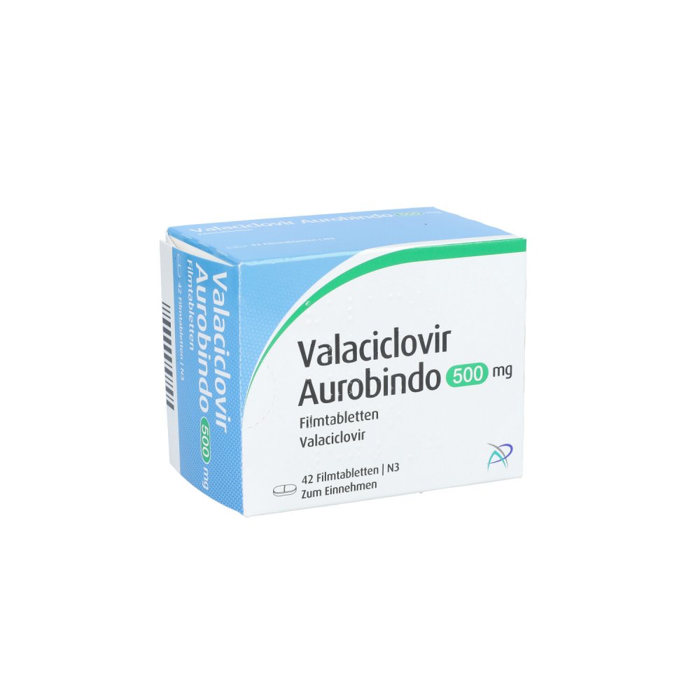 Valaciclovir Aurobindo 500 Mg Filmtabletten (42 stk)