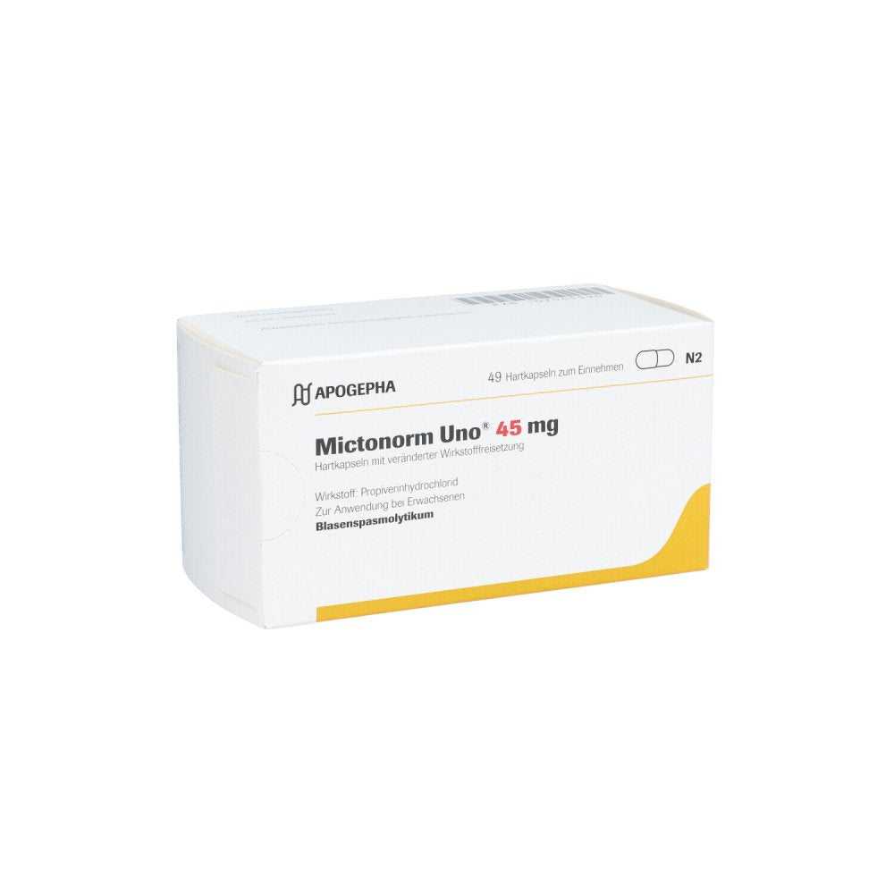 Mictonorm Uno 45 Mg Hartk.M.Veränd.Wirkst.-Frs. (49 stk)
