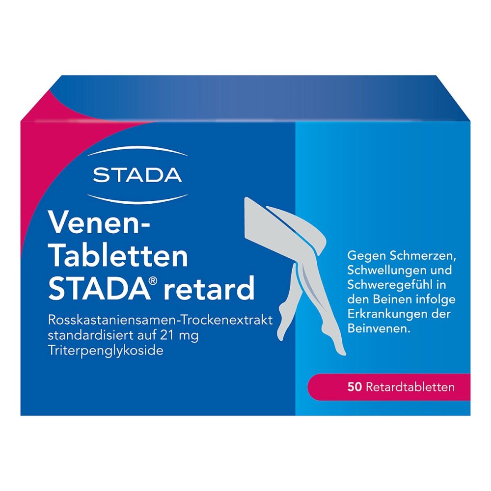Das Produktfoto zeigt Venen-Tabletten Stada Retard (50 stk) PZN 07549516