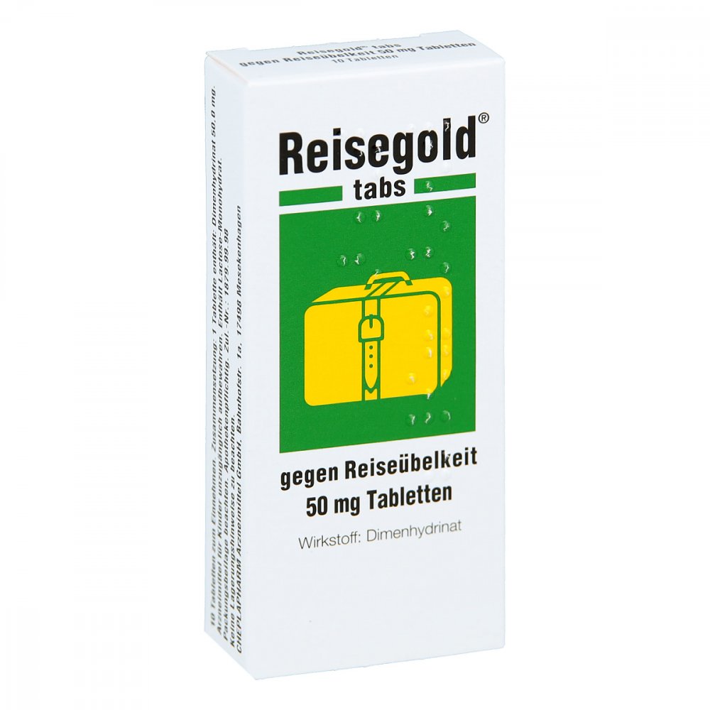 Reisegold Tabs Gegen Reiseübelkeit (10 stk)