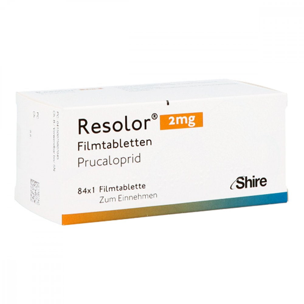 Das Produktfoto zeigt Resolor 2 Mg Filmtabletten (84 stk) PZN 07580704