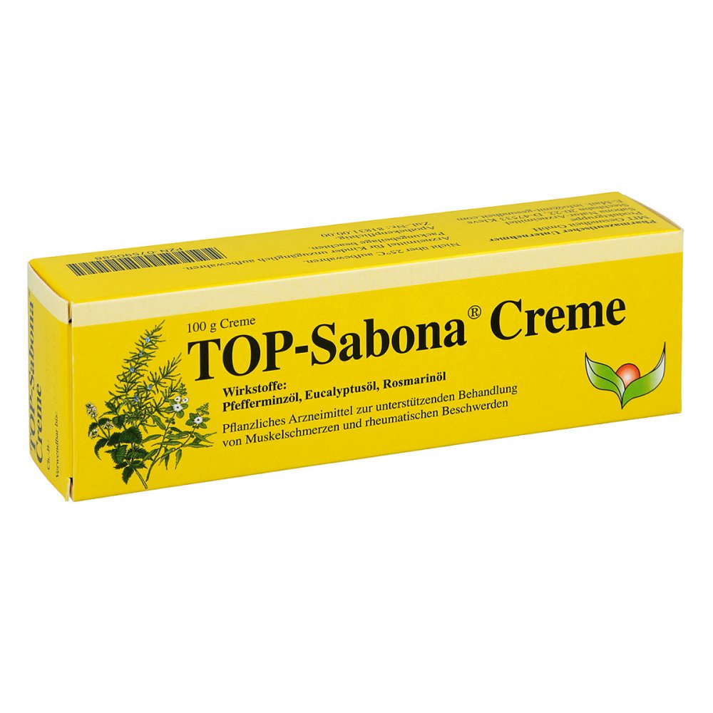 Das Produktfoto zeigt Top-Sabona Creme (100 g) PZN 07590588