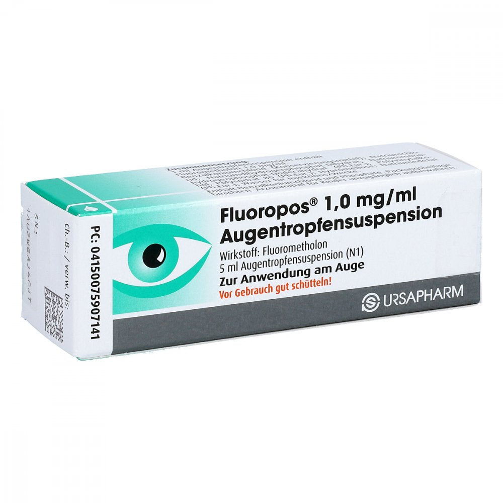 Das Produktfoto zeigt Fluoropos Augentropfen (5 ml) PZN 07590714