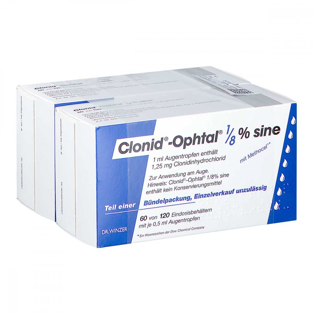 Clonid Ophtal 1/8 Sine Augentropfen (120X0.5 ml)