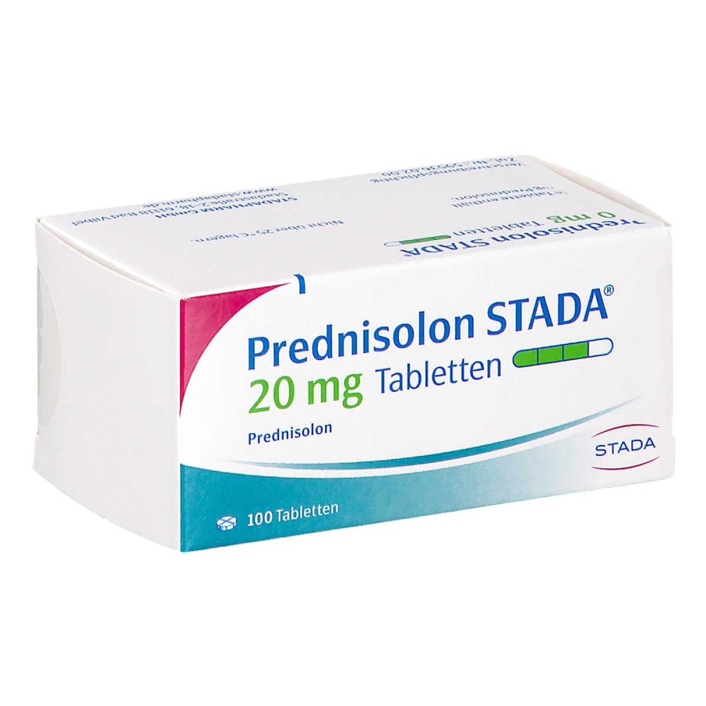 Das Produktfoto zeigt Prednisolon Stada 20 Mg Tabletten (100 stk) PZN 07626085