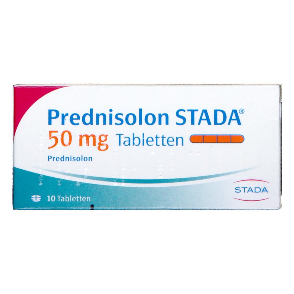 Das Produktfoto zeigt Prednisolon Stada 50 Mg Tabletten (10 stk) PZN 07626116
