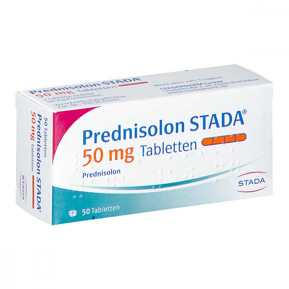 Das Produktfoto zeigt Prednisolon Stada 50 Mg Tabletten (50 stk) PZN 07626139