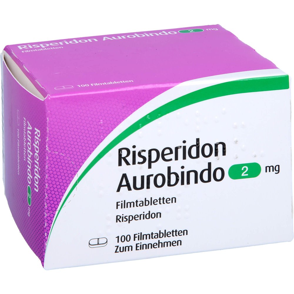 Risperidon Aurobindo 2 Mg Filmtabletten (100 stk)