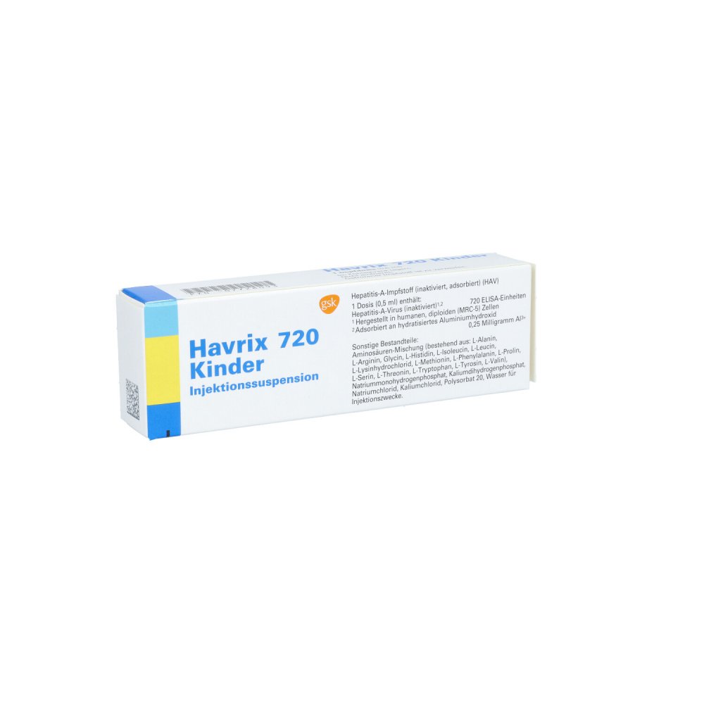 Havrix 720 Kinder Inj.-Susp.I.E.Fertigspritze (1X0.5 ml)