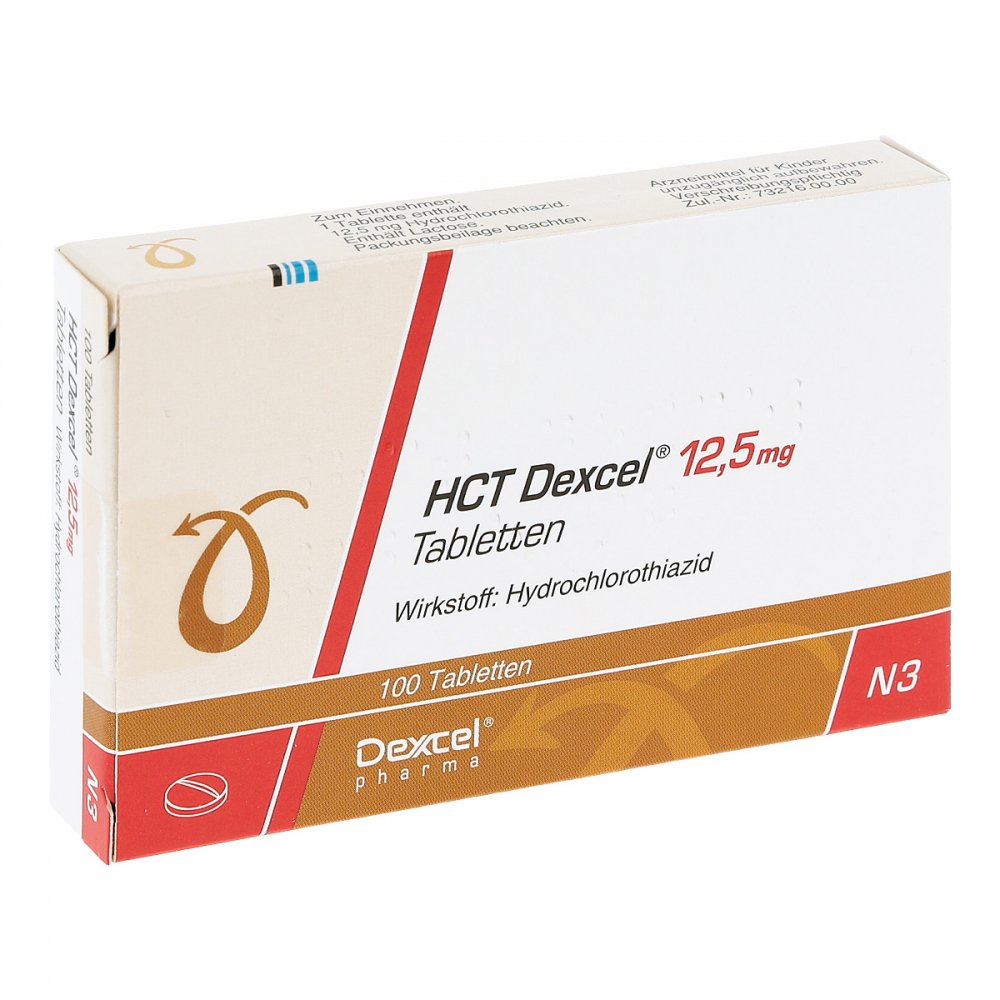 Hct Dexcel 12,5 Mg Tabletten (100 stk)