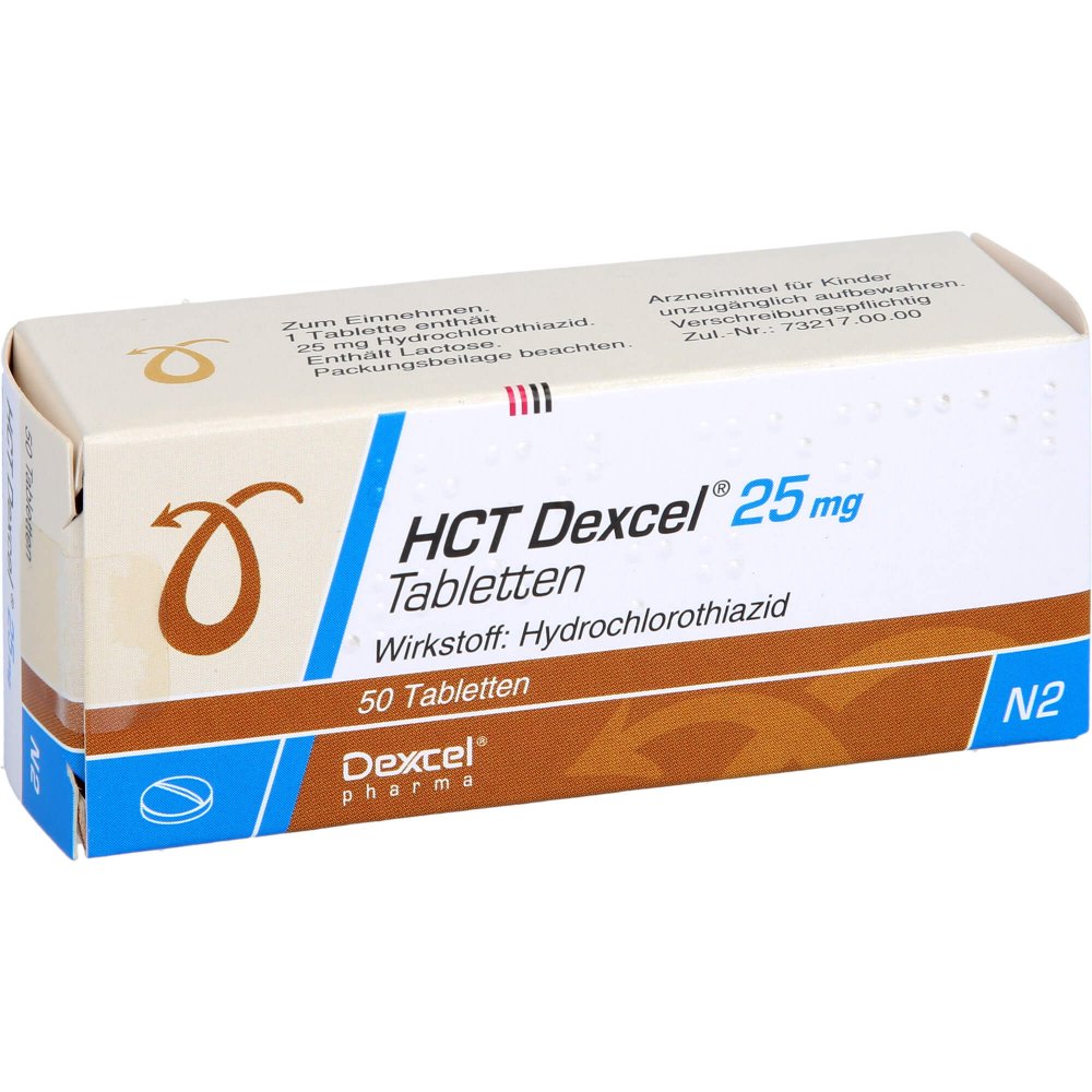 Hct Dexcel 25 Mg Tabletten (50 stk)