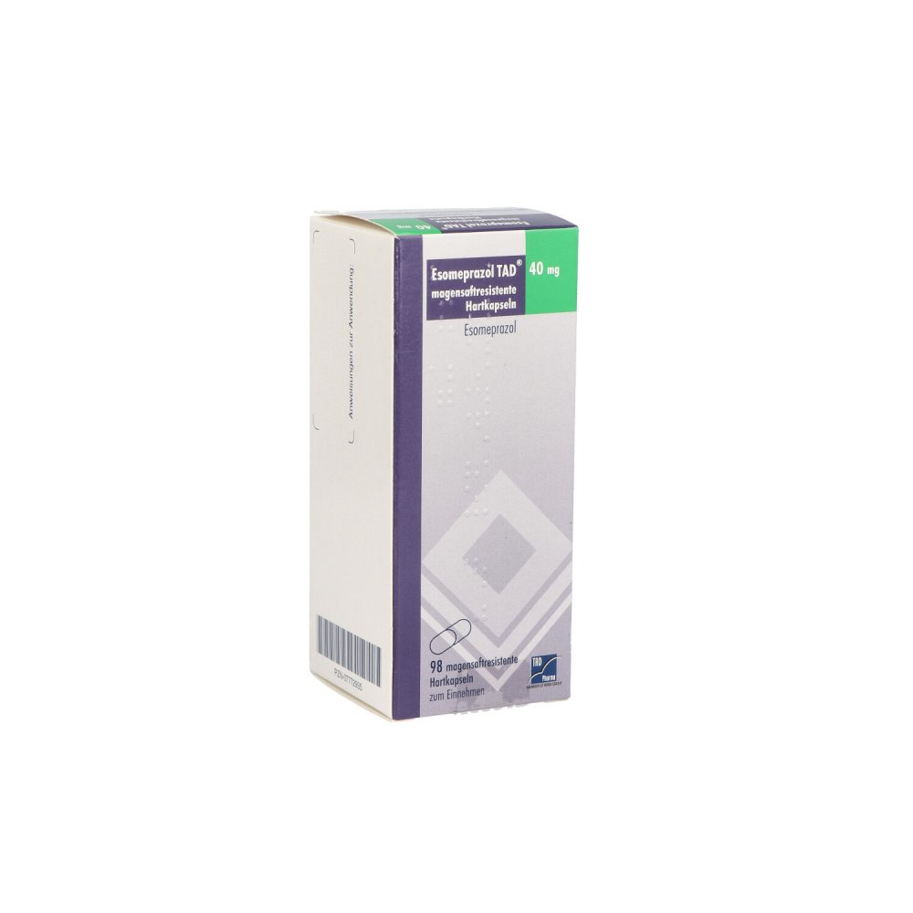 Esomeprazol Tad 40 Mg Magensaftresist.Hartkapseln (98 stk)
