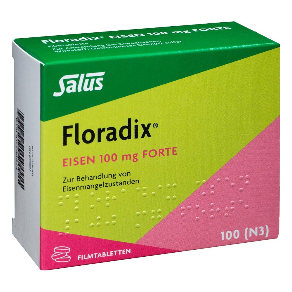Floradix Eisen 100 Mg Forte Filmtabletten (100 stk)