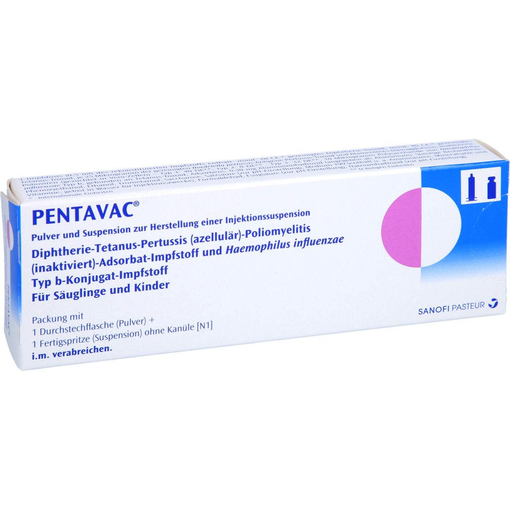 Das Produktfoto zeigt Pentavac Fertigspritzen Ohne Kanüle (1 stk) PZN 08419218