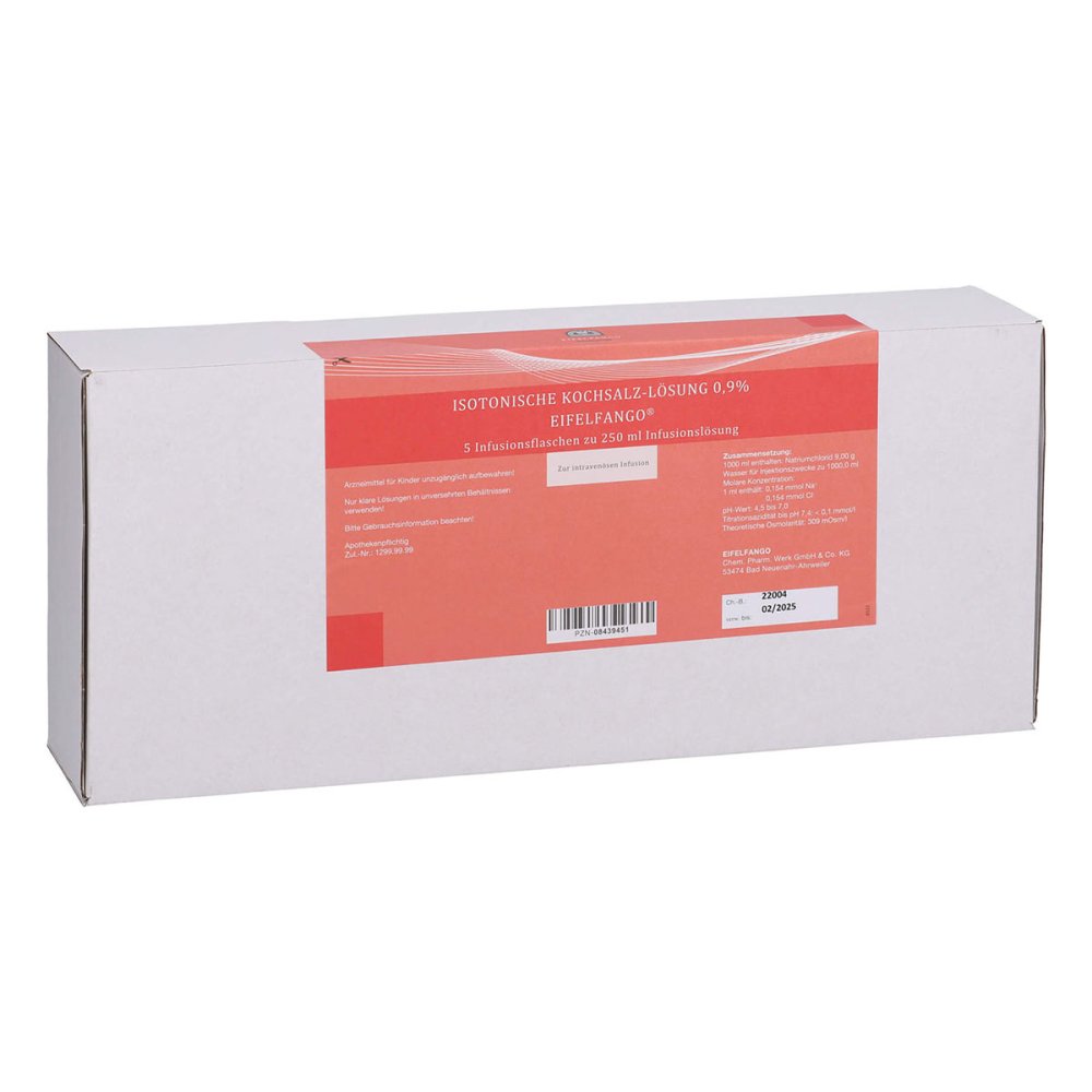 Isotonische Nacl Lösung 0,9% Eifelfango (5X250 ml)