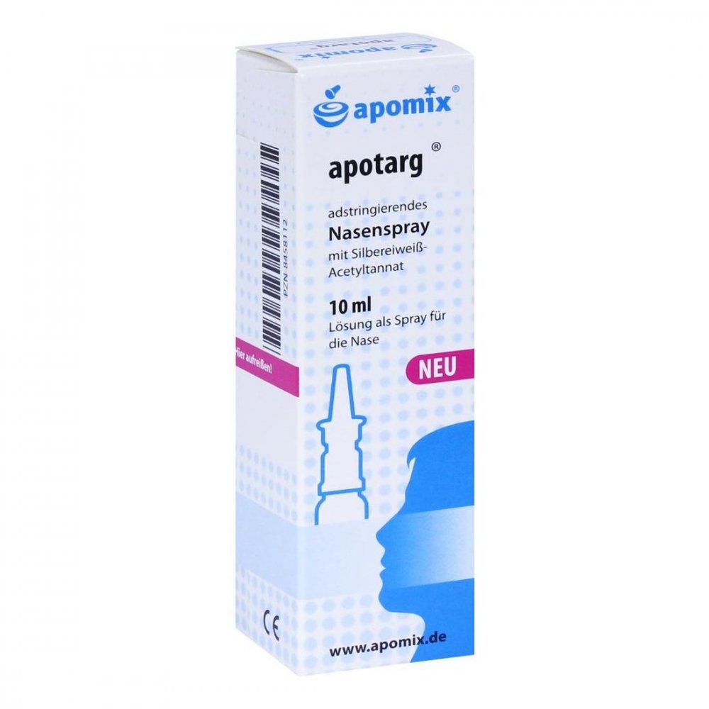 Das Produktfoto zeigt Apotarg Nasenspray (10 ml) PZN 08458112