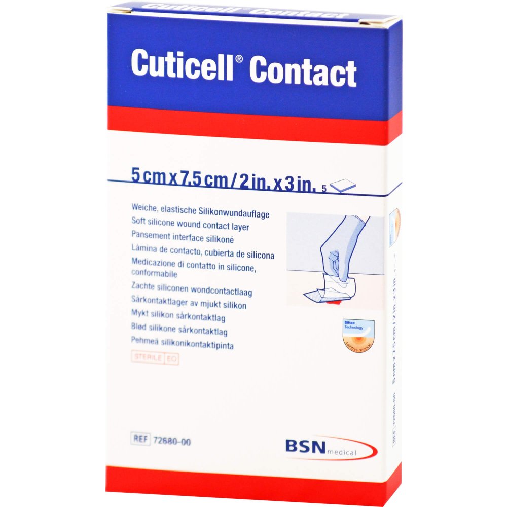 Cuticell Contact 5x7,5 Cm Verband (5 stk)