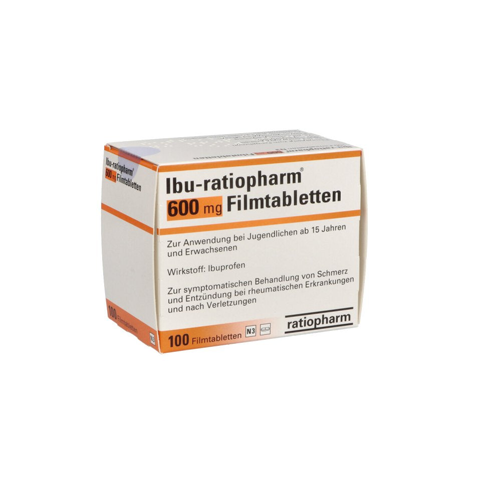 Ibu-Ratiopharm 600 Mg Filmtabletten (100 stk)