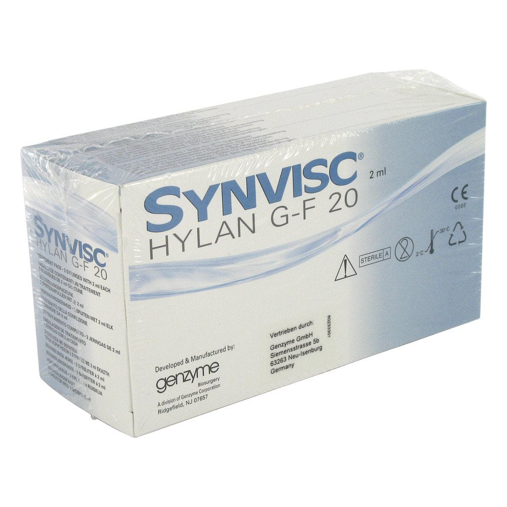 Das Produktfoto zeigt Synvisc Spritzampullen (3 stk) PZN 08531872