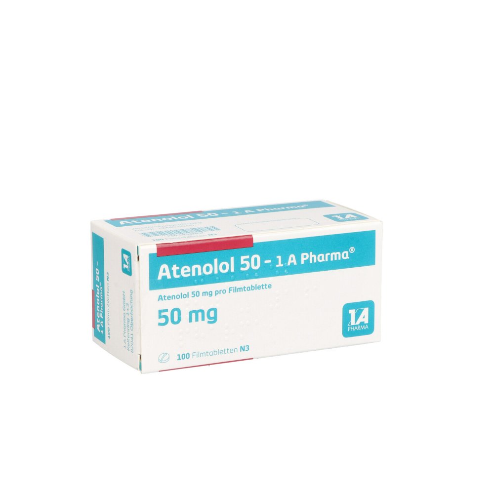 Atenolol 50-1a Pharma Filmtabletten (100 stk)