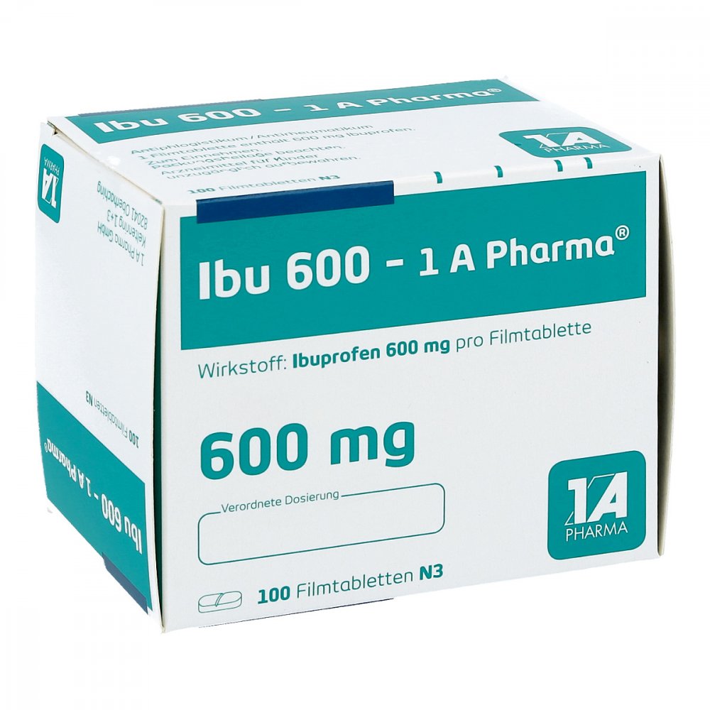 Ibu 600-1a Pharma Filmtabletten (100 stk)