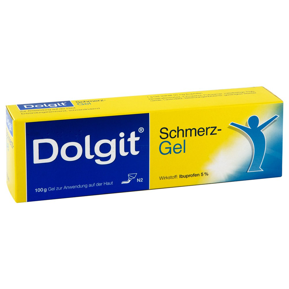 Das Produktfoto zeigt Dolgit Schmerzgel (100 g) PZN 08544774