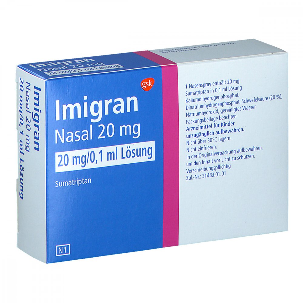 Imigran Nasal 20 Mg Nasenspray (2 stk)