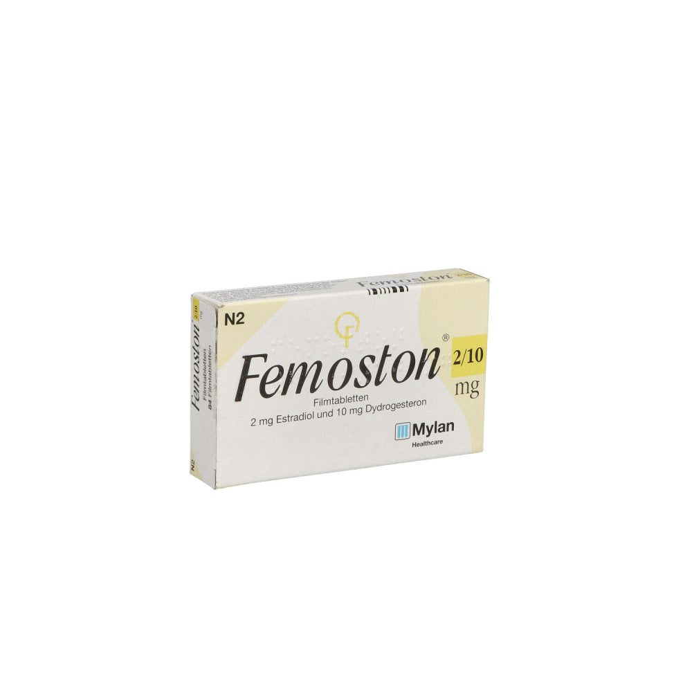 Das Produktfoto zeigt Femoston 2/10 Mg Filmtabletten (84 stk) PZN 08603206