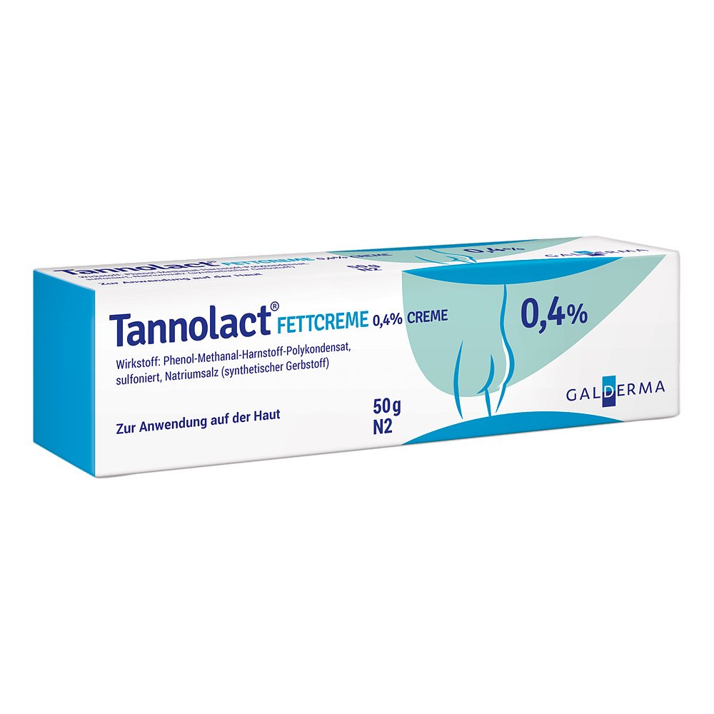 Das Produktfoto zeigt Tannolact Fettcreme (50 g) PZN 08665621
