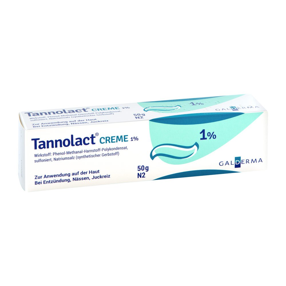 Das Produktfoto zeigt Tannolact Creme (50 g) PZN 08665650